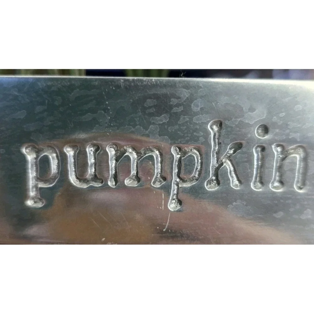 Engraved Silver Plated Metal‎ Picture Frame Pumpkin Sun Motif Harvest Fall Decor